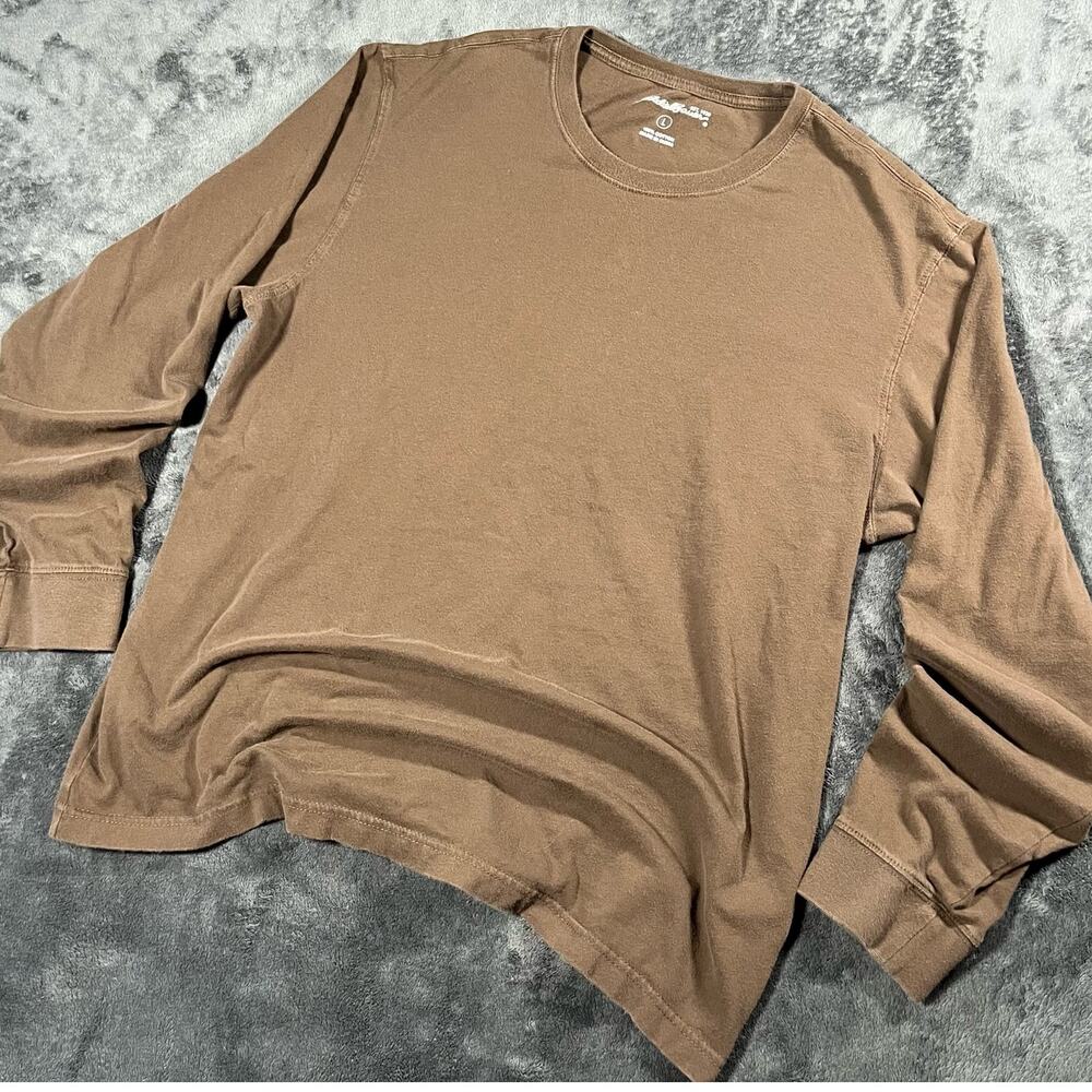 Eddie Bauer 100% Cotton Long Sleeve Streetwear Work Wear